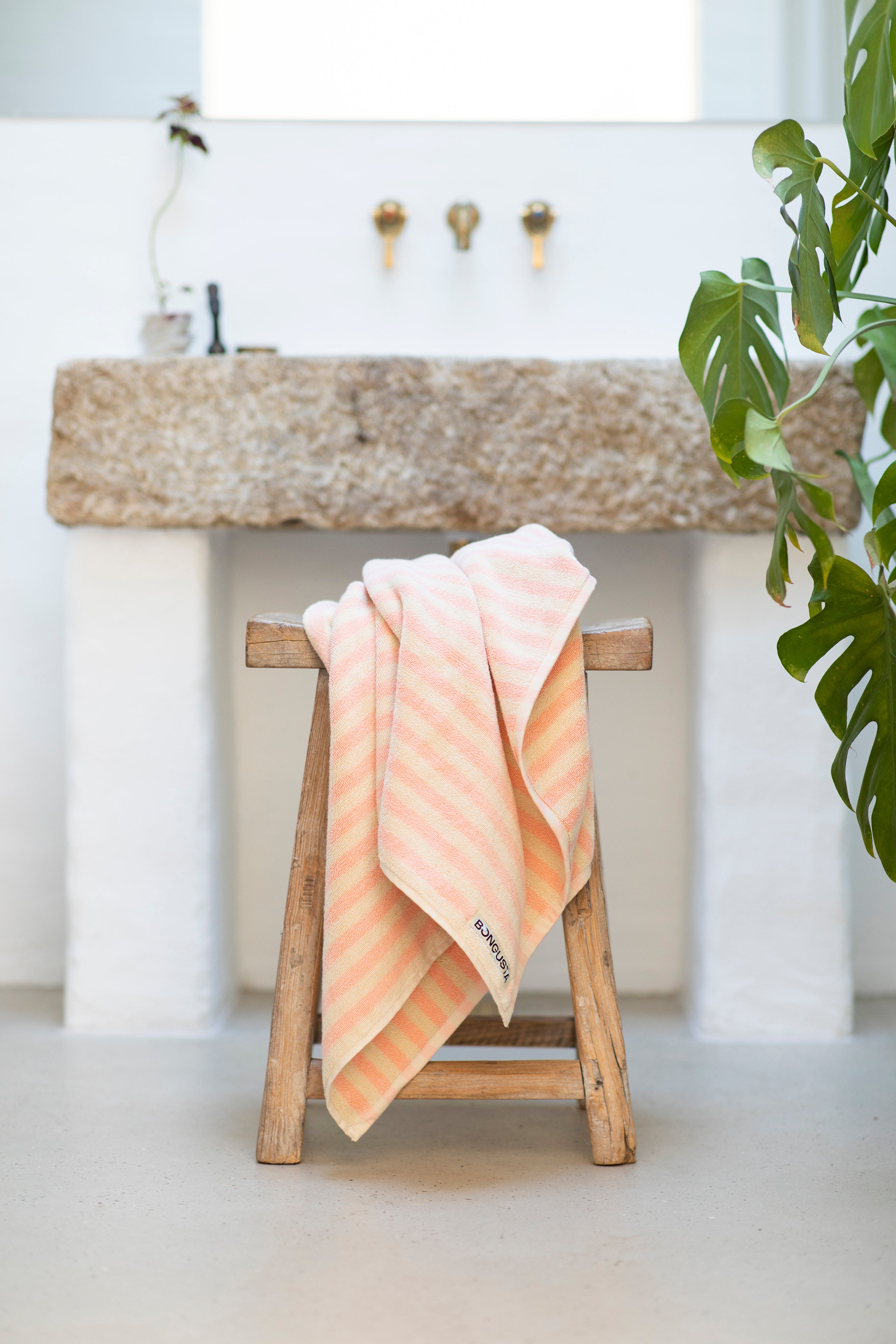 Naram Towels Bath Sheet - Tropical & cream